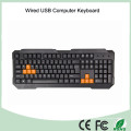 ABS-Materialien Laserdruck Ultra Silent Office PC Tastatur (KB-1688-O)